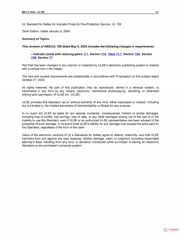 UL 789 PDF UL 789 PDF